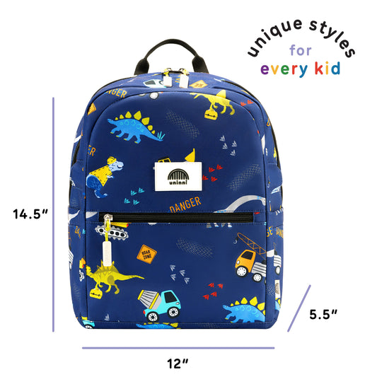uninni - Ethan Backpack-Blue Dinosaur uninni