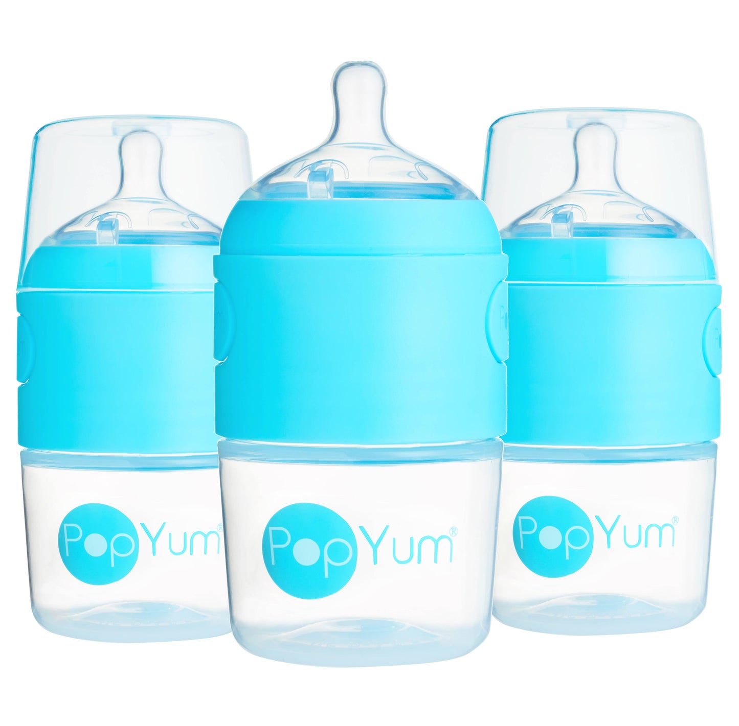 PopYum - 3-Pack Anti-Colic Formula Making Bottles