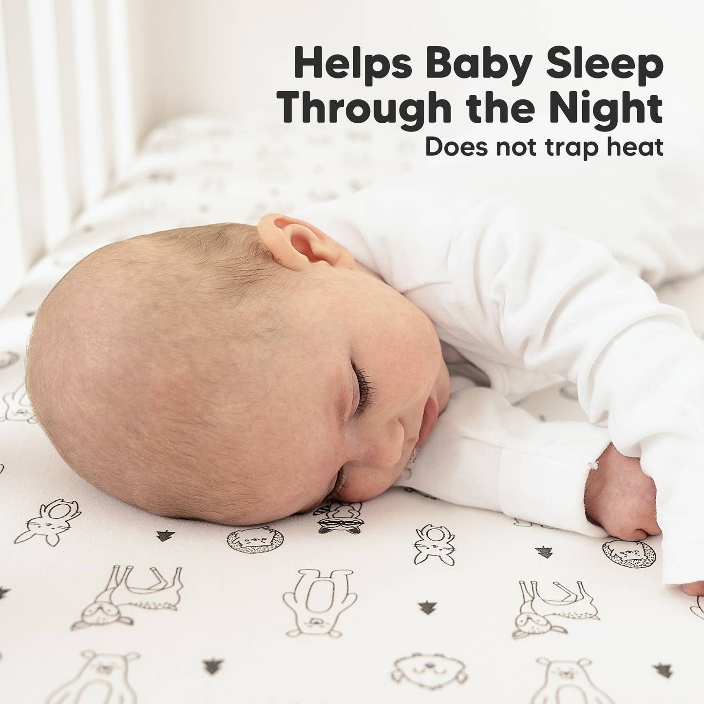 KeaBabies - 2-pack Organic Cotton Fitted Crib Sheet