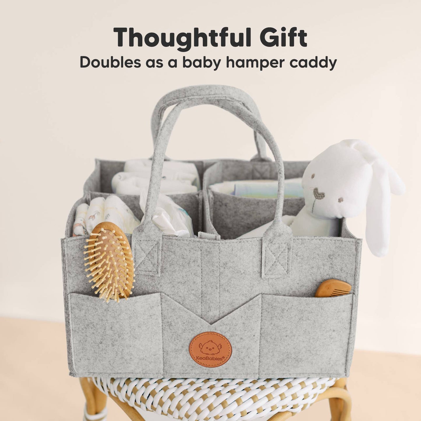 KeaBabies - Original Baby Diaper Caddy Organizer for Nursery, Storage