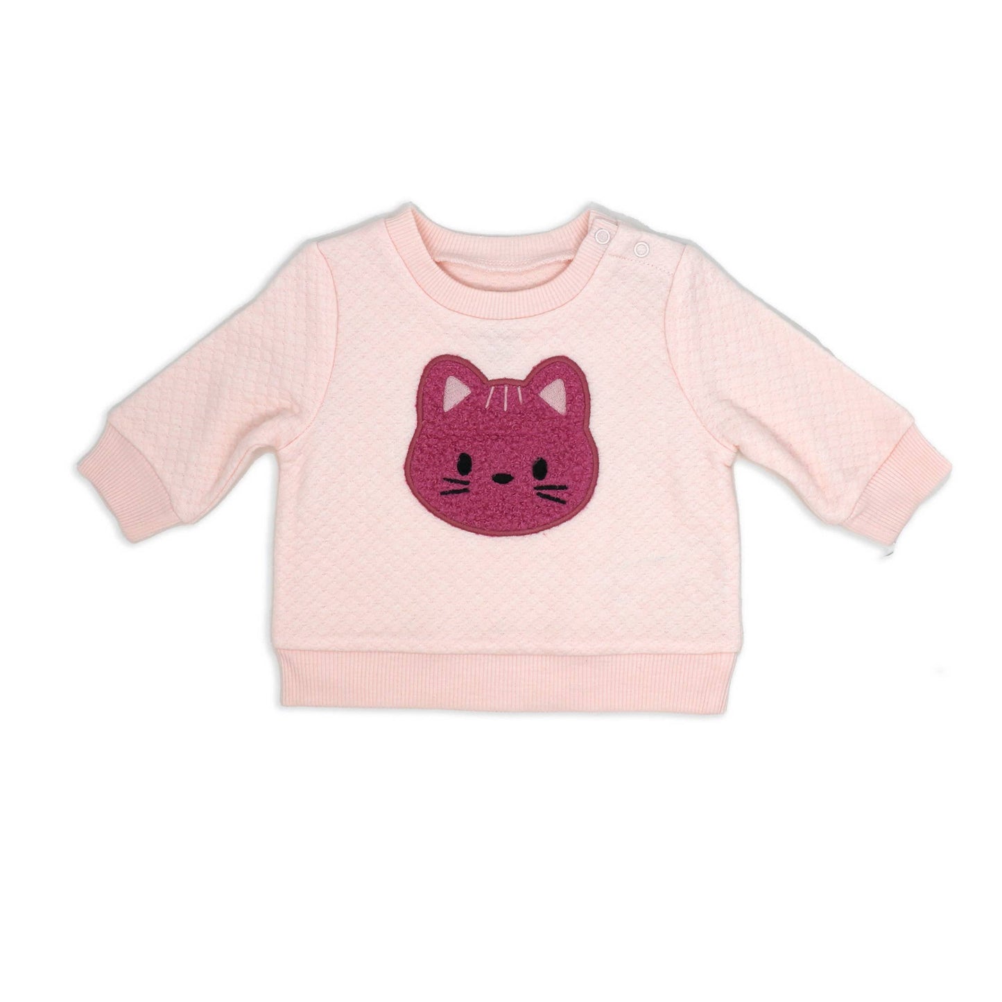 Baby Mode - Girls 2 Piece Fleece Set: Kitten Rose Textiles