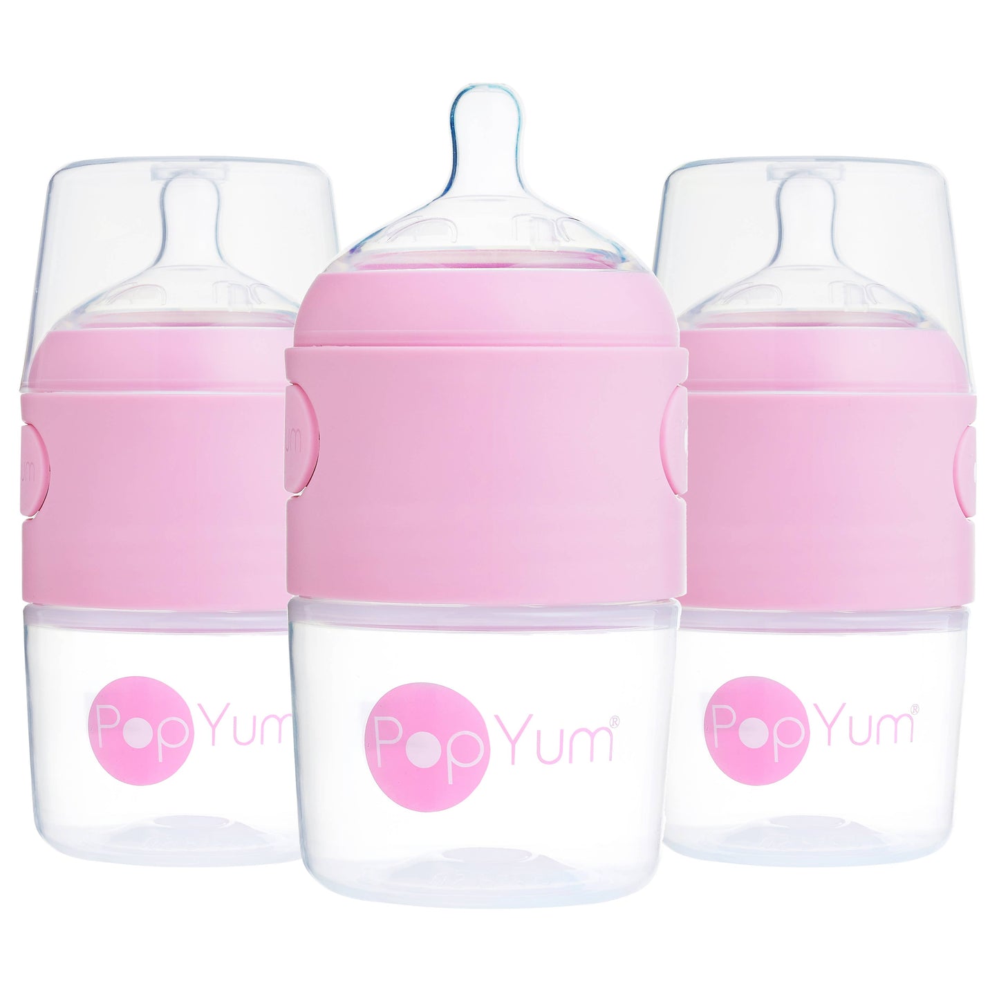 PopYum - 3-Pack Anti-Colic Formula Making Bottles