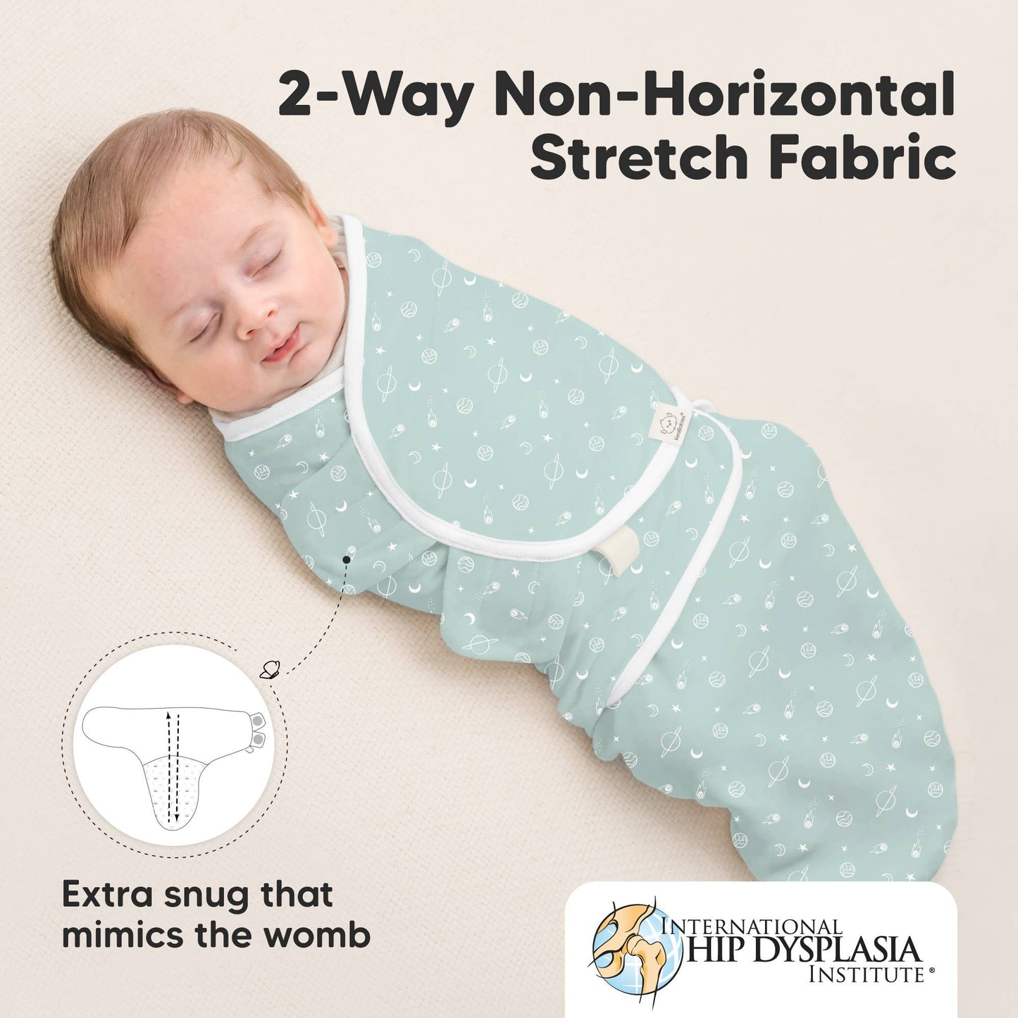 KeaBabies - 3pk Soothe Baby Swaddles 0-3 Months, Sleep Sack for Newborns