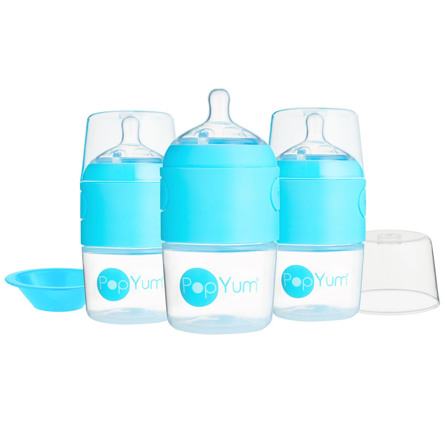 PopYum - 3-Pack Anti-Colic Formula Making Bottles
