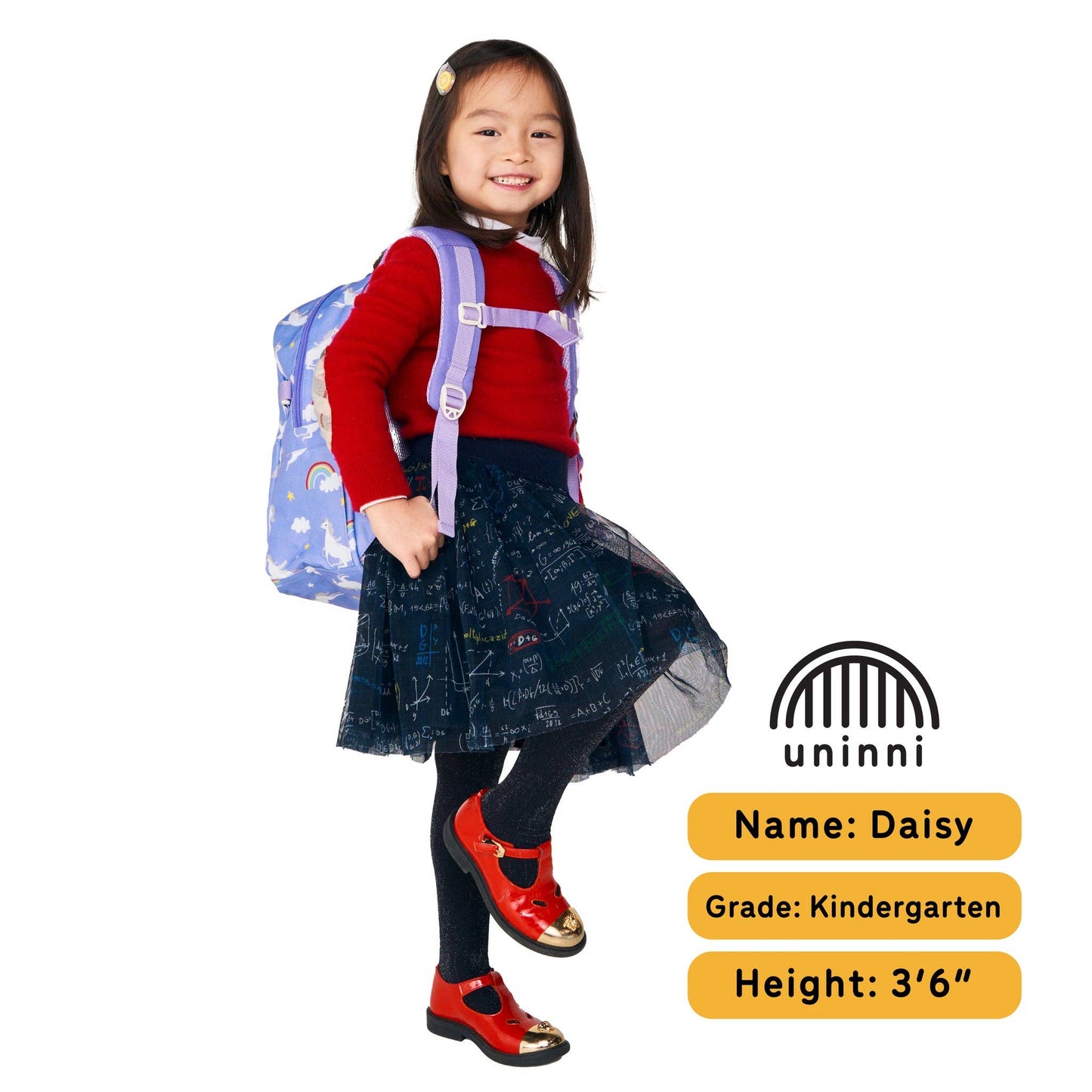 uninni - Ethan Backpack - Rainbow Unicorn uninni