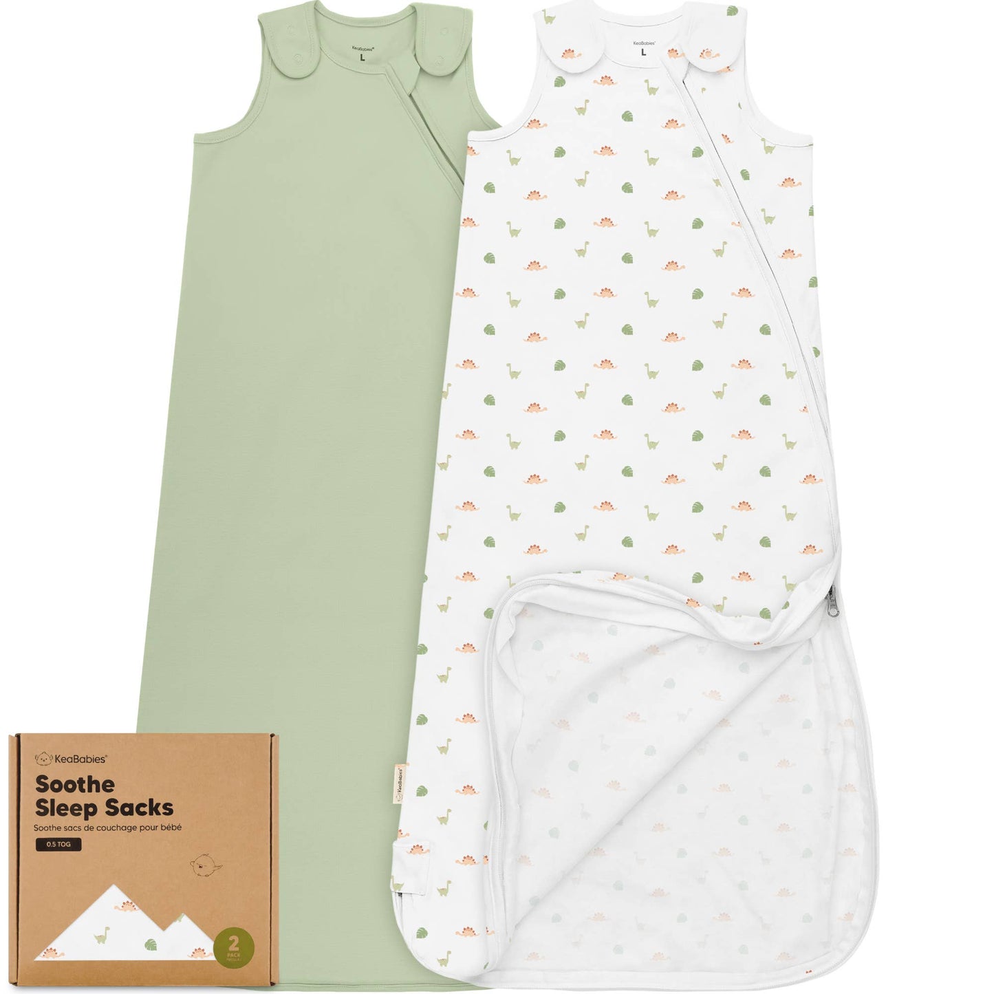 KeaBabies - Soothe Sleep Sack, Baby Wearable Blanket (6-18mos) KeaBabies