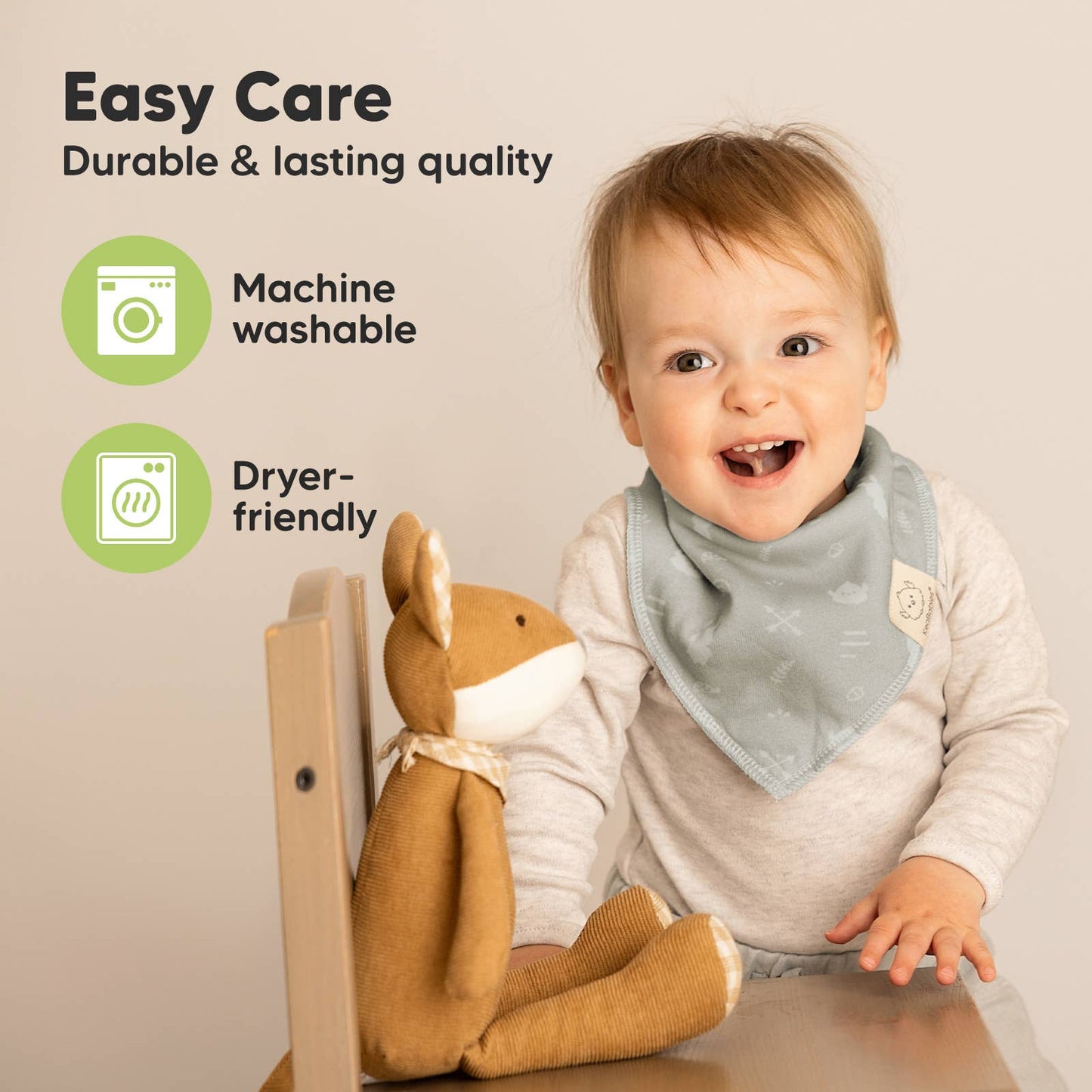 KeaBabies - 8-pack Baby Bandana Bibs for Boys and Girls