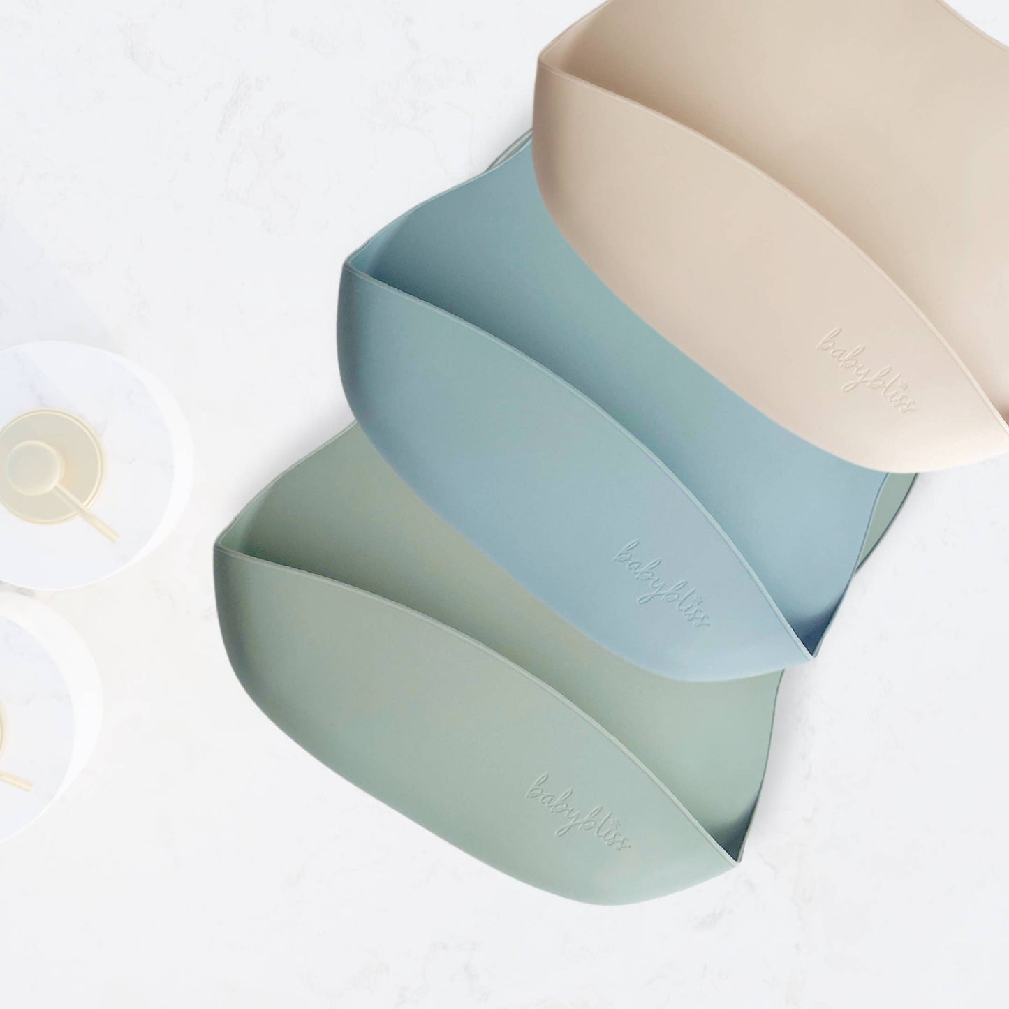 Baby Bliss - Silicone Bib - Sage