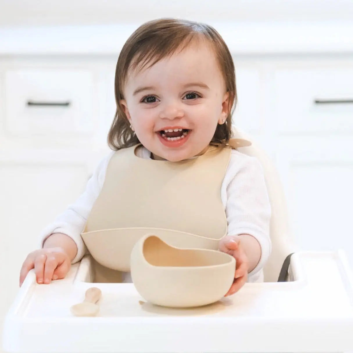 Baby Bliss - Silicone Bib - Sage