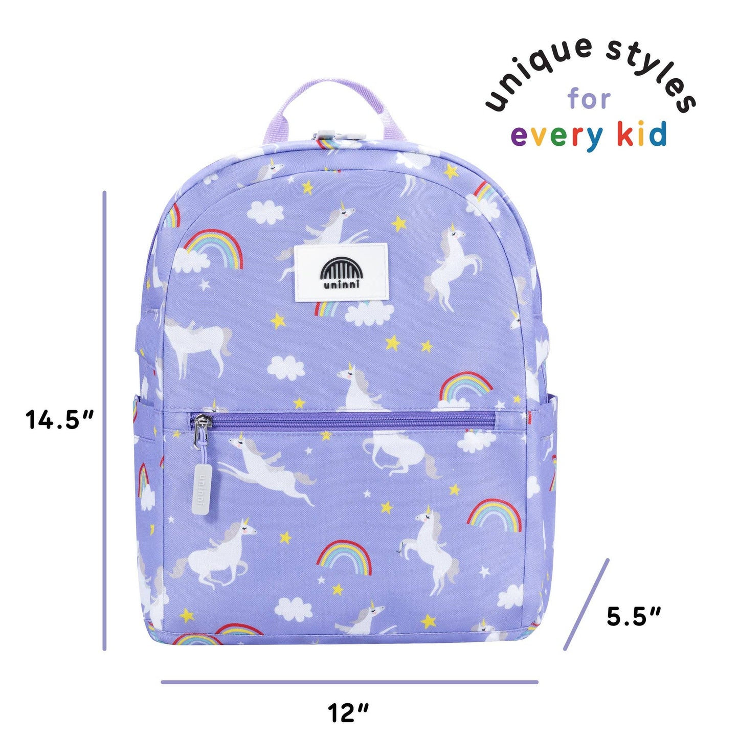 uninni - Ethan Backpack - Rainbow Unicorn