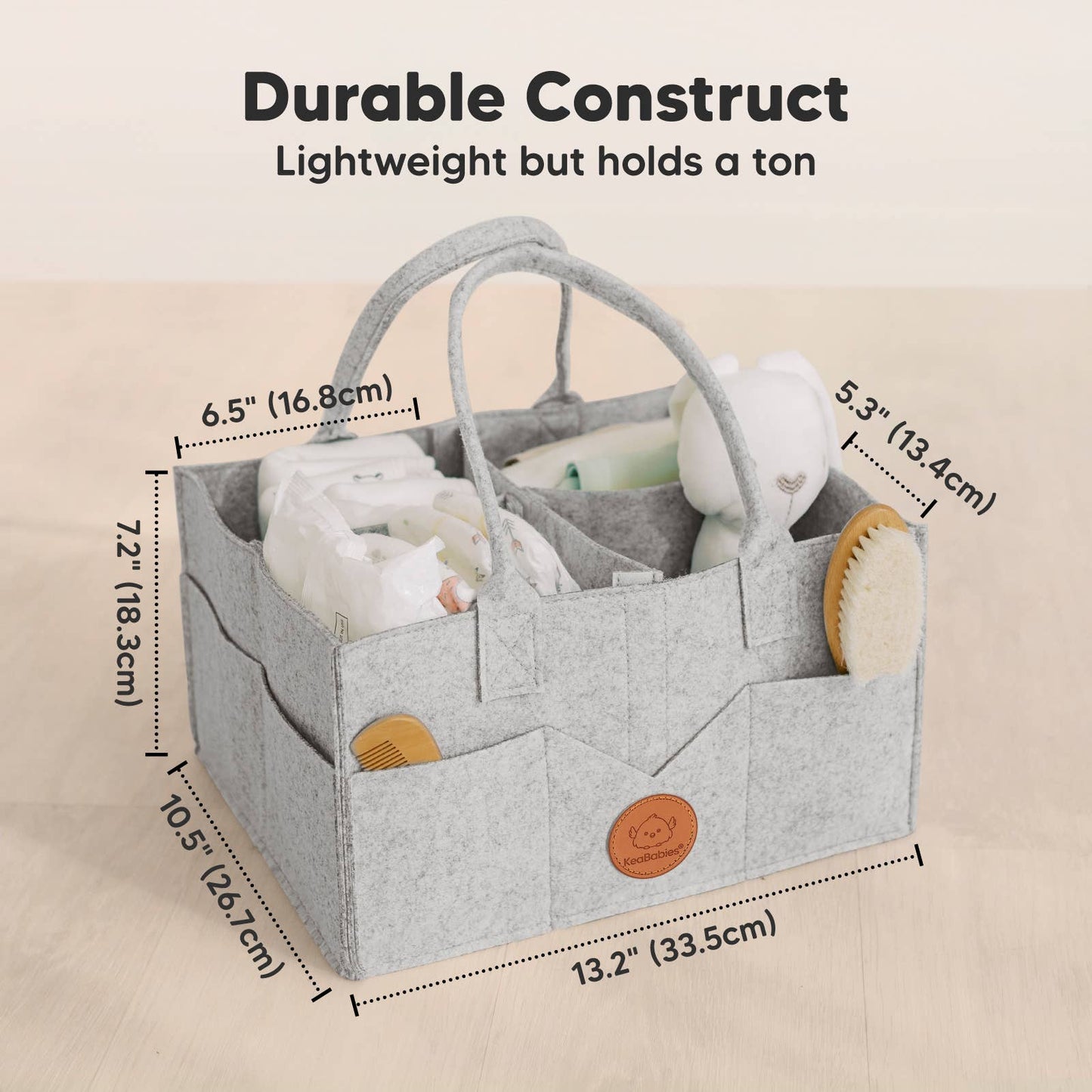 KeaBabies - Original Baby Diaper Caddy Organizer for Nursery, Storage