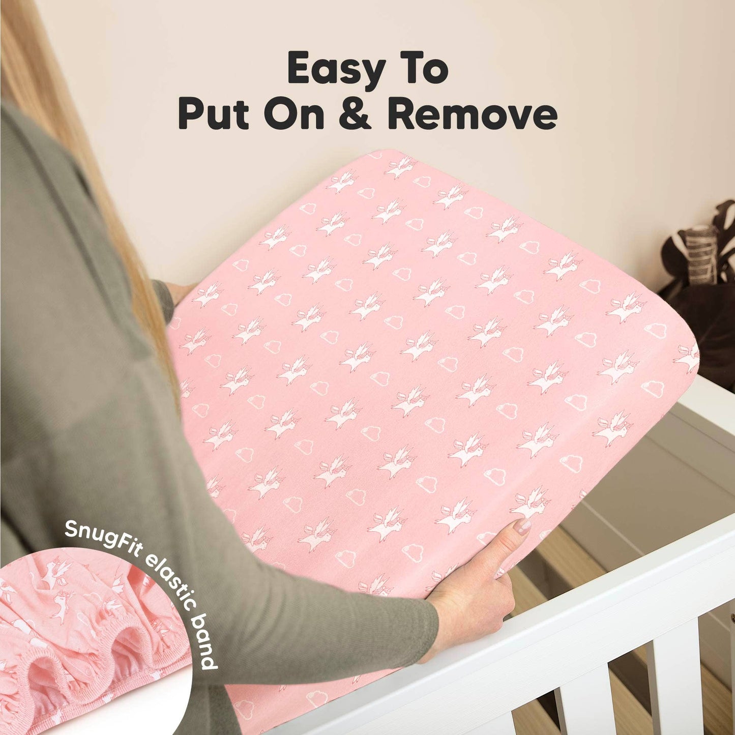 KeaBabies - 2-pack Organic Cotton Fitted Crib Sheet