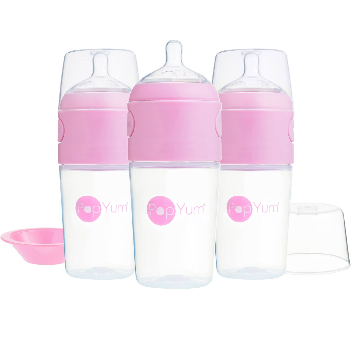 PopYum - 3-Pack Anti-Colic Formula Making Bottles