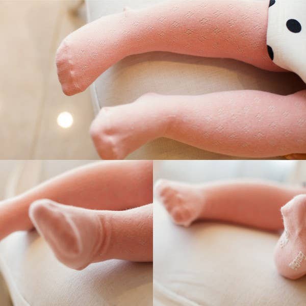 Vaenait Baby - Girls Footed Tights (Creamy Peach)