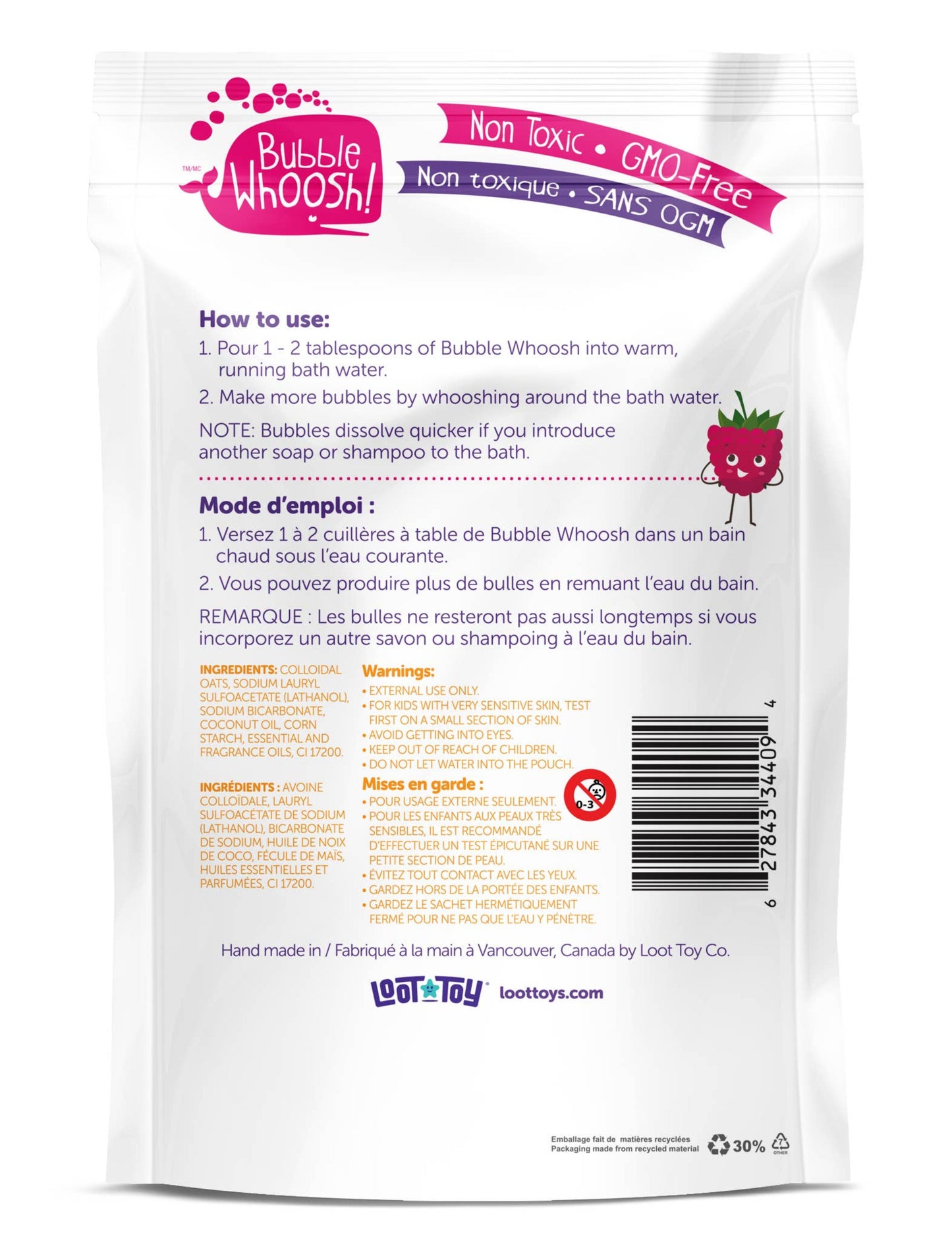 Bubble Whoosh - Bubble Bath Raspberry Loot Toy Company