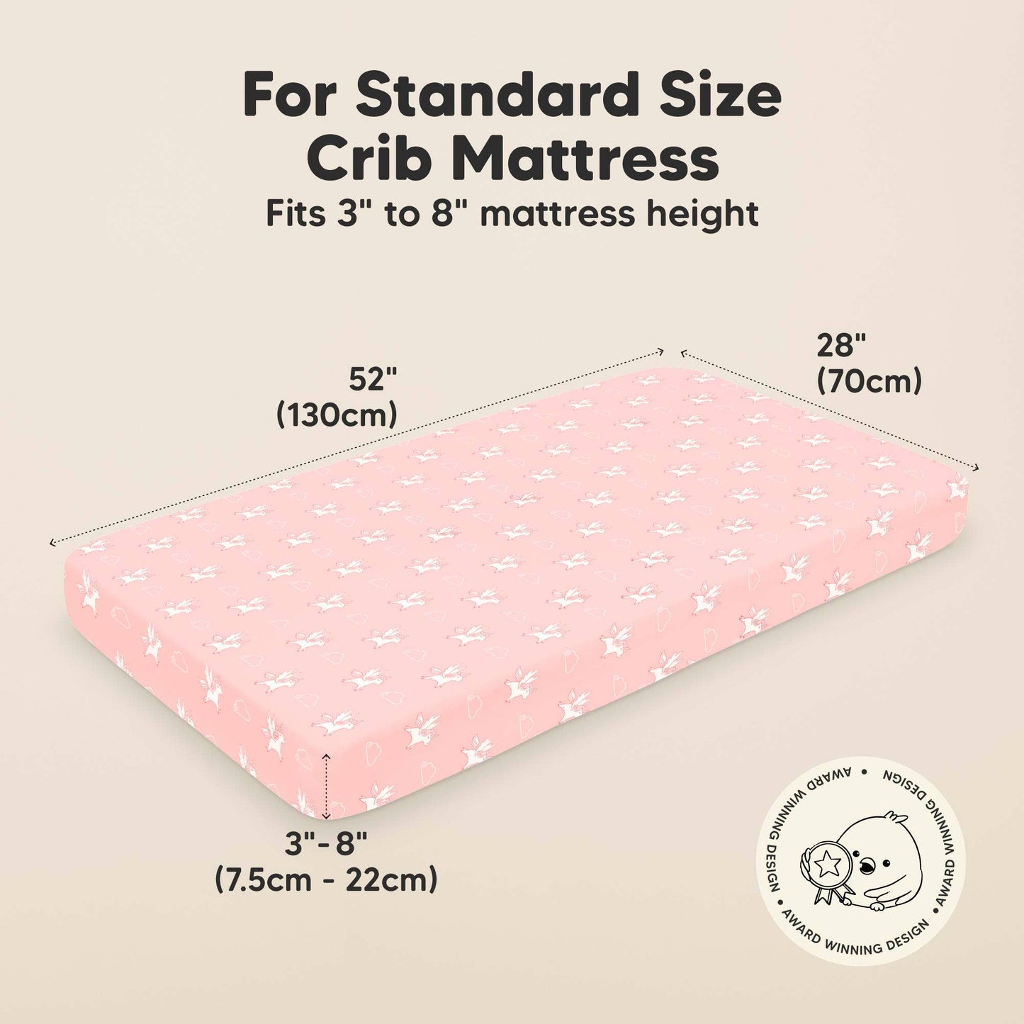 KeaBabies - 2-pack Organic Cotton Fitted Crib Sheet