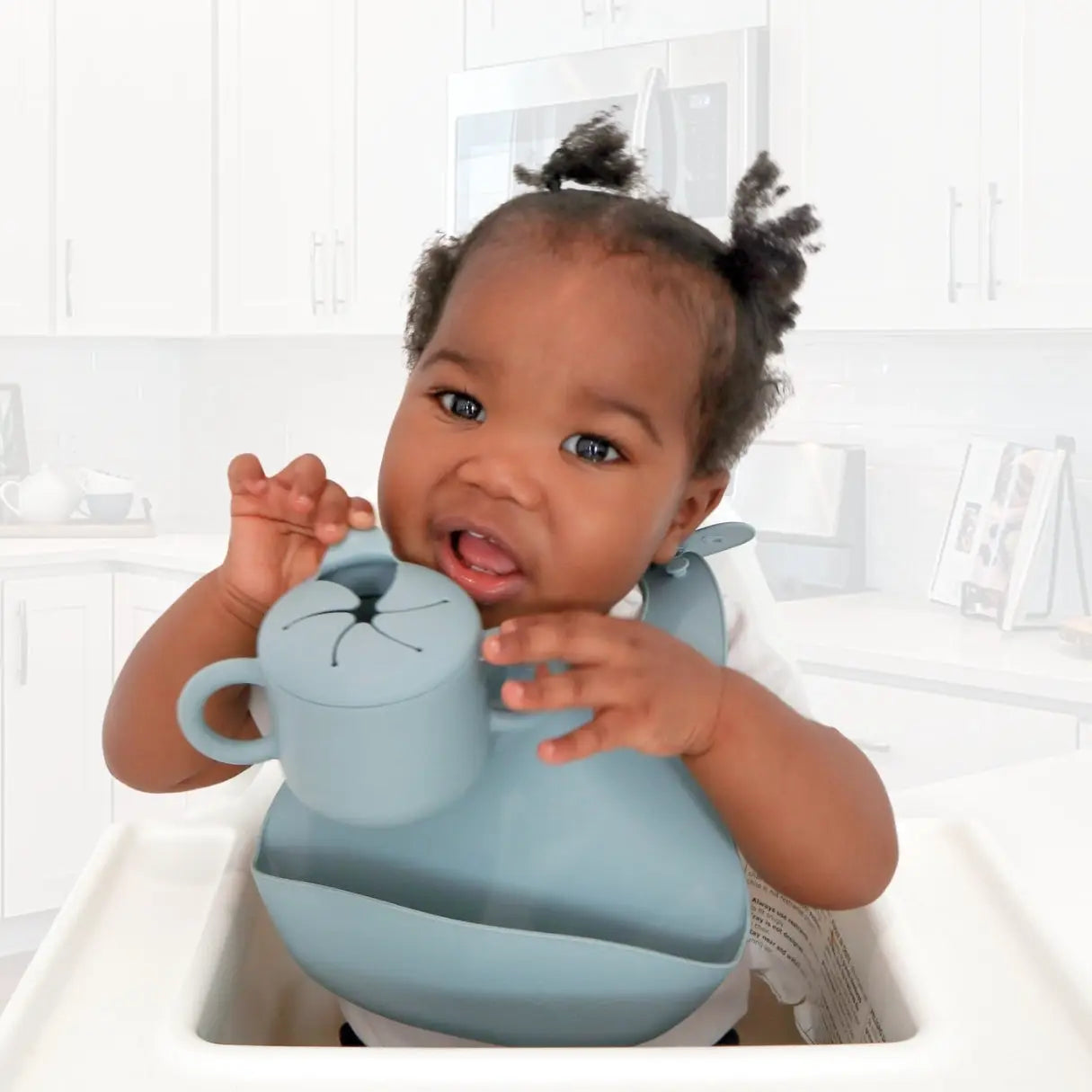 Baby Bliss - Silicone Bib - Sage