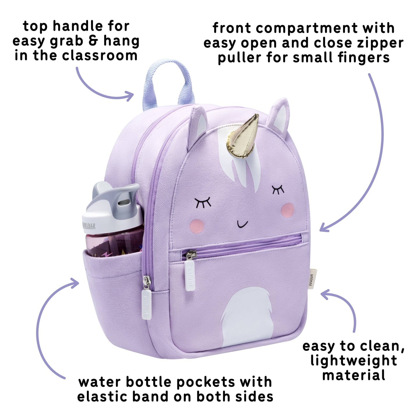 uninni - Toddler Backpack - Unicorn
