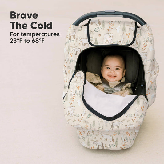 KeaBabies - Warmzy Baby Carseat Cover (Wildwood) KeaBabies