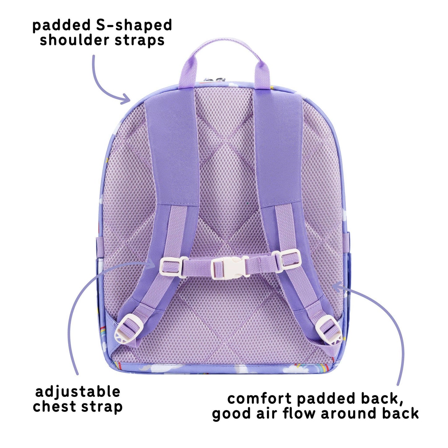 uninni - Ethan Backpack - Rainbow Unicorn