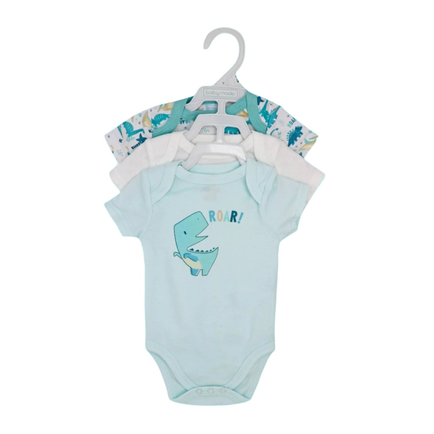 Baby Mode 3-Pack Bodysuit- Boy Dino