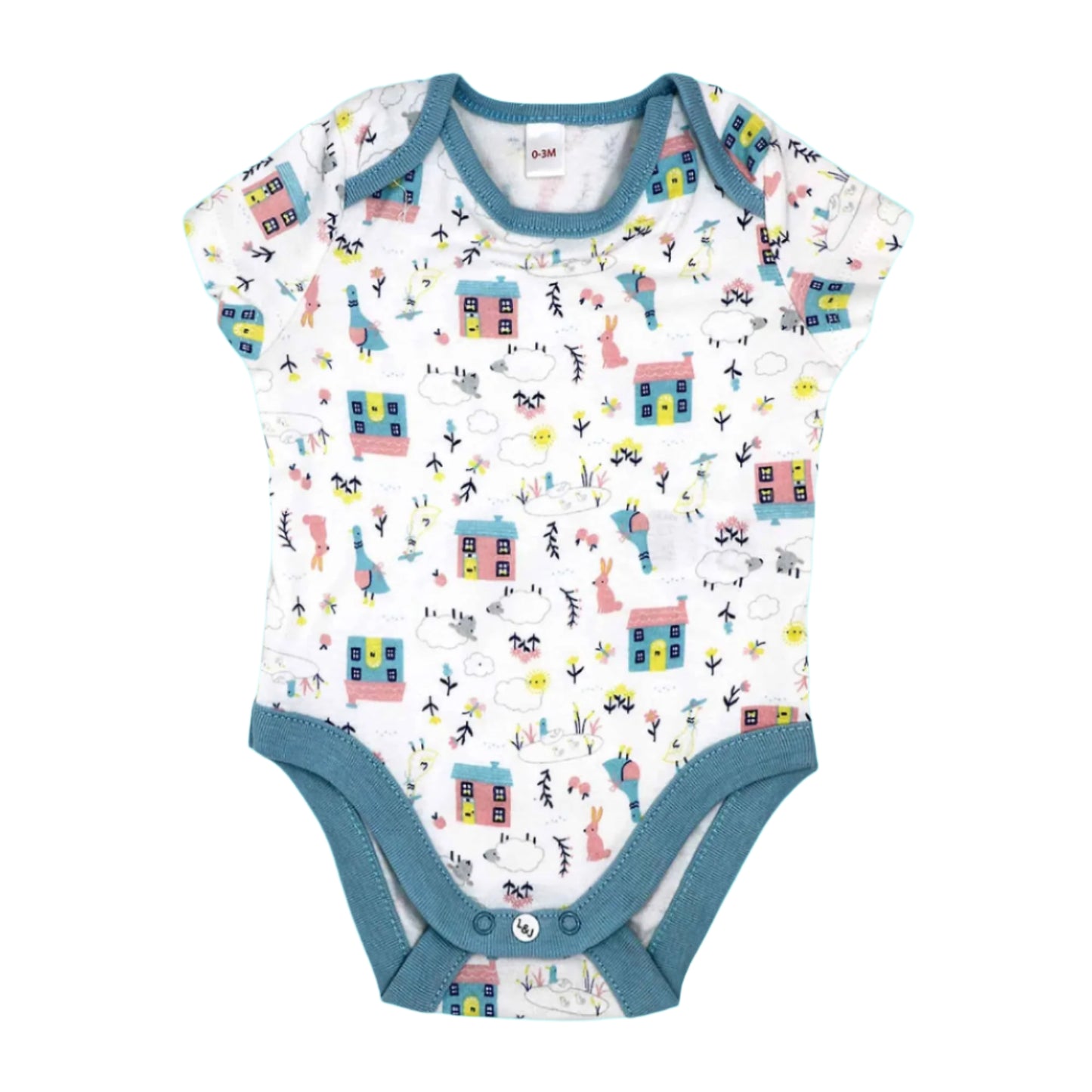 Lily & Jack 3-Pack Bodysuit 100% Organic Cotton-Bird House