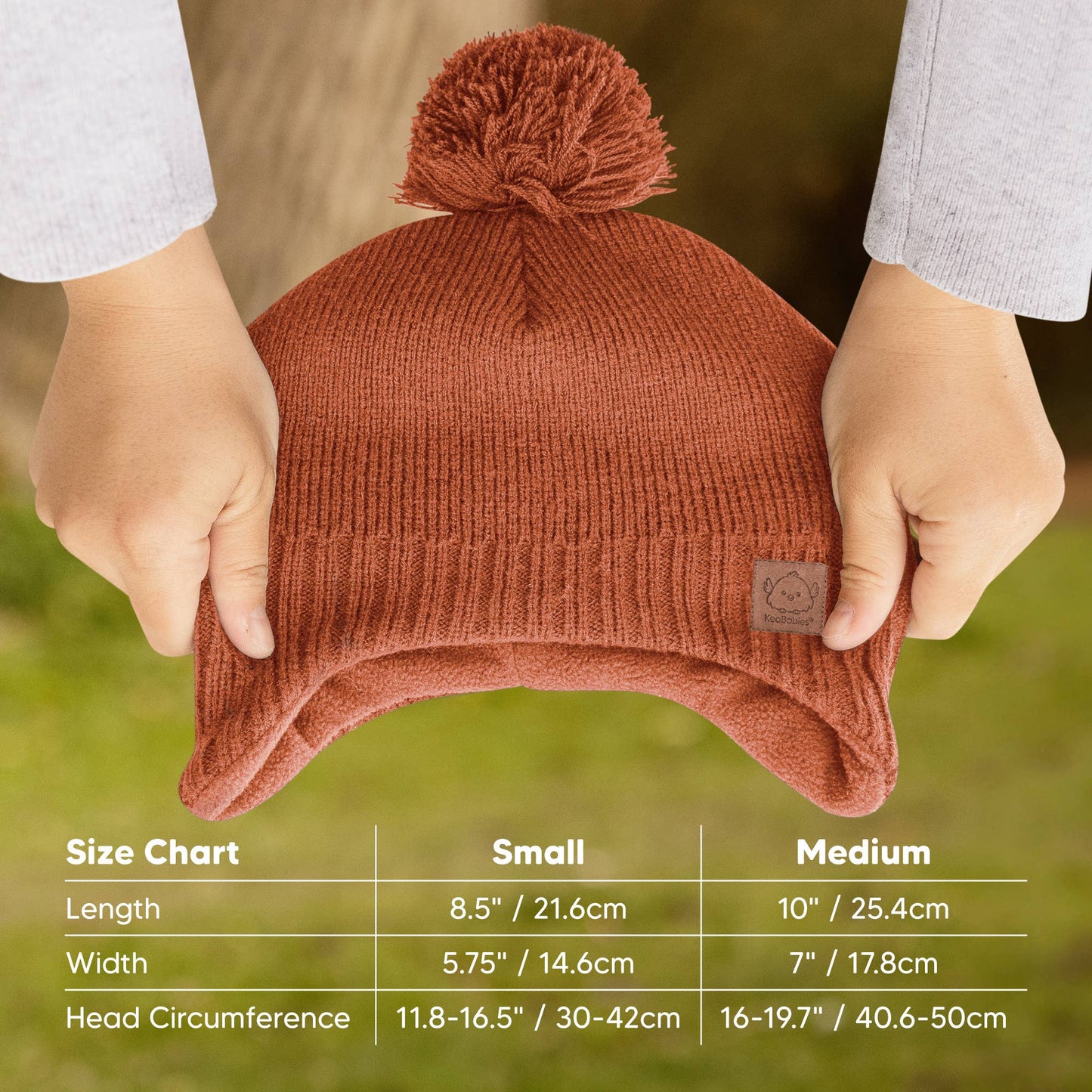 KeaBabies - Muff Baby Beanie for Newborn Baby Boys and Girls