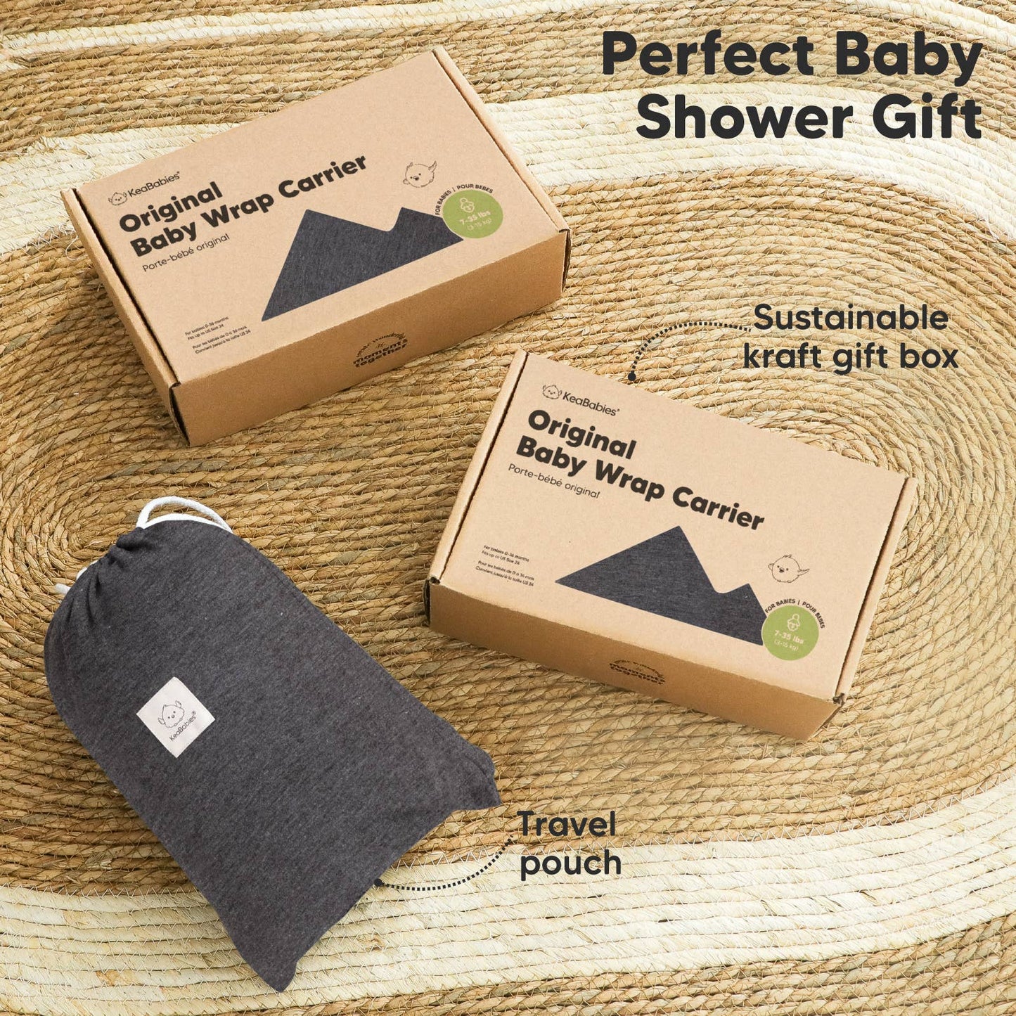 KeaBabies - Original Baby Wrap Carrier KeaBabies
