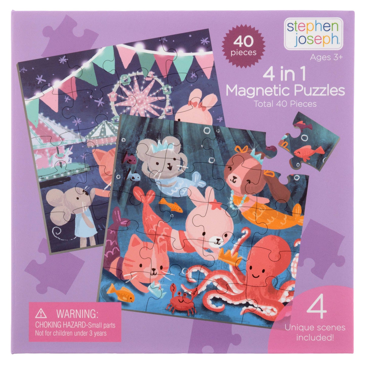 Stephen Joseph - Magnetic 4-1 Puzzle Book