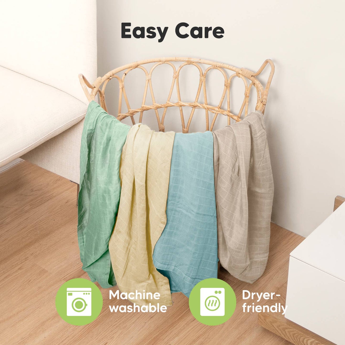 KeaBabies - Lumi Muslin Swaddle Blankets