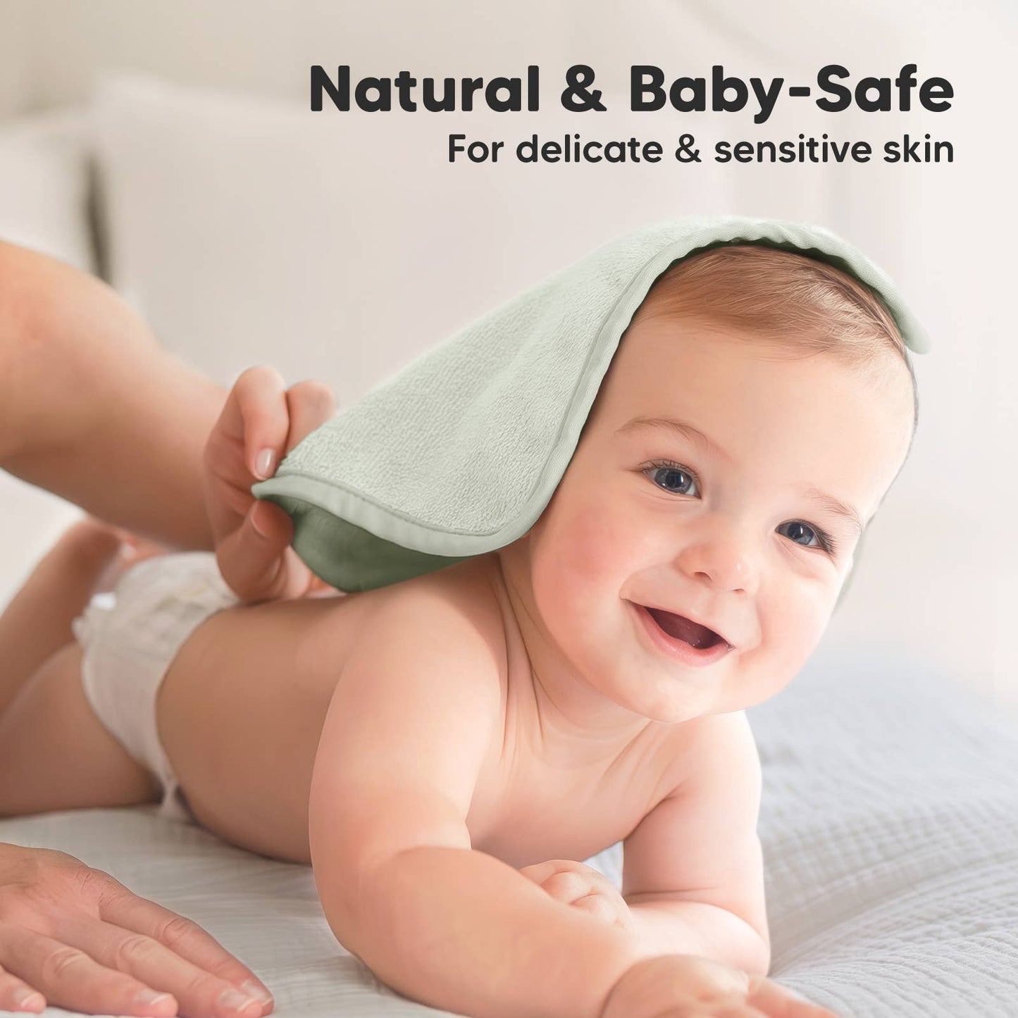 KeaBabies - 6Pack Baby Wash Cloths
