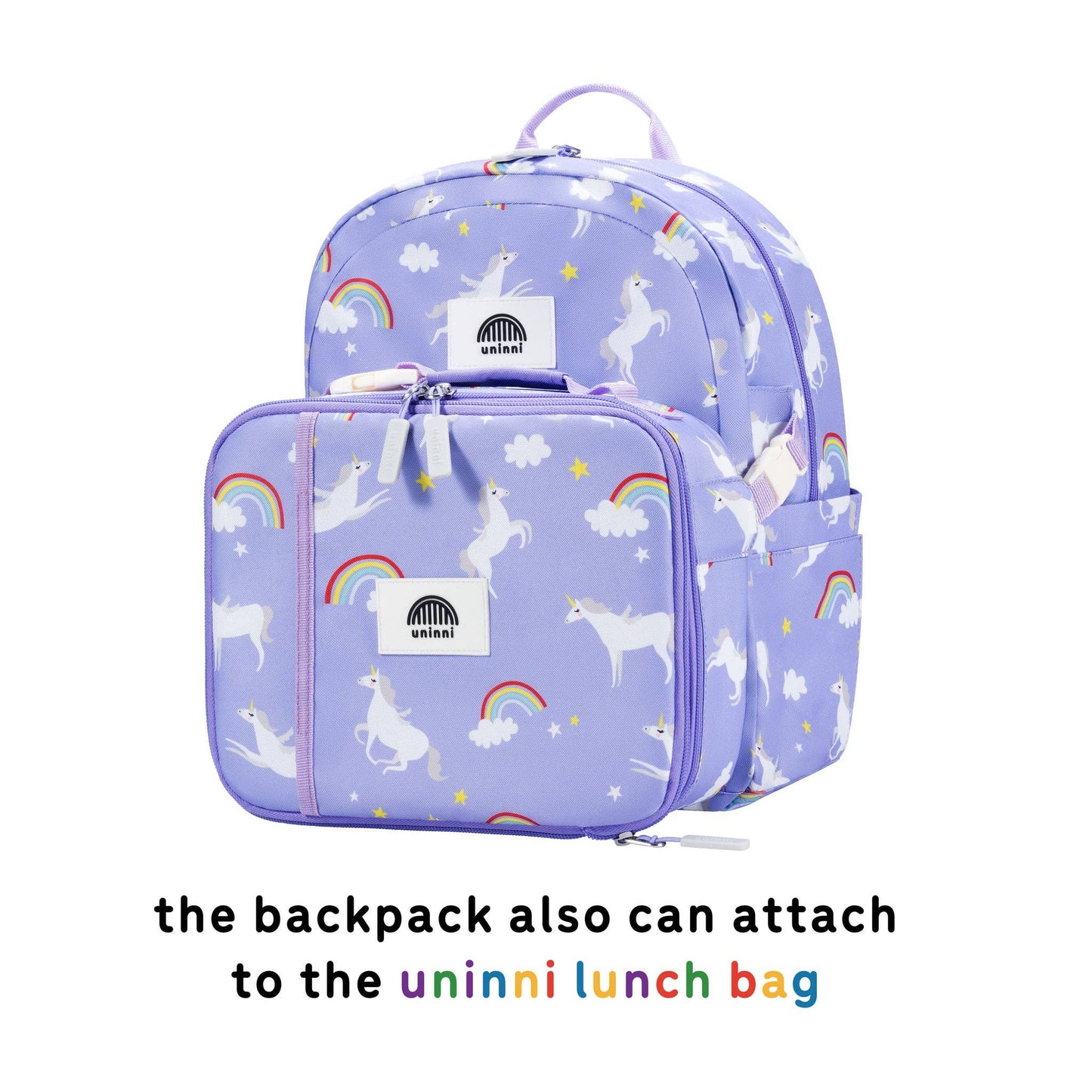 uninni - Ethan Backpack - Rainbow Unicorn