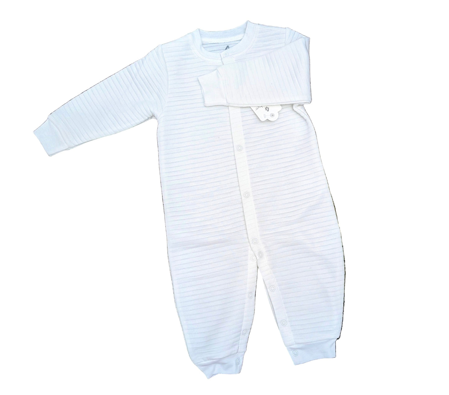Snugabye - Dream Cozy Quilted Jumpsuit - White Gertex