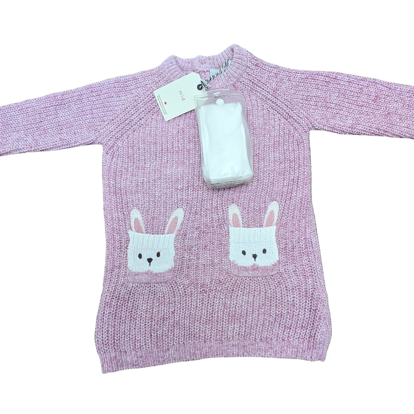 Midi - Knit Dress with Tight Orchid+Forest kids