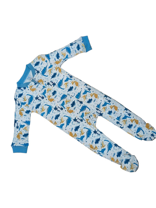 Baby Mode Coverall: Dinosaur Rose Textiles