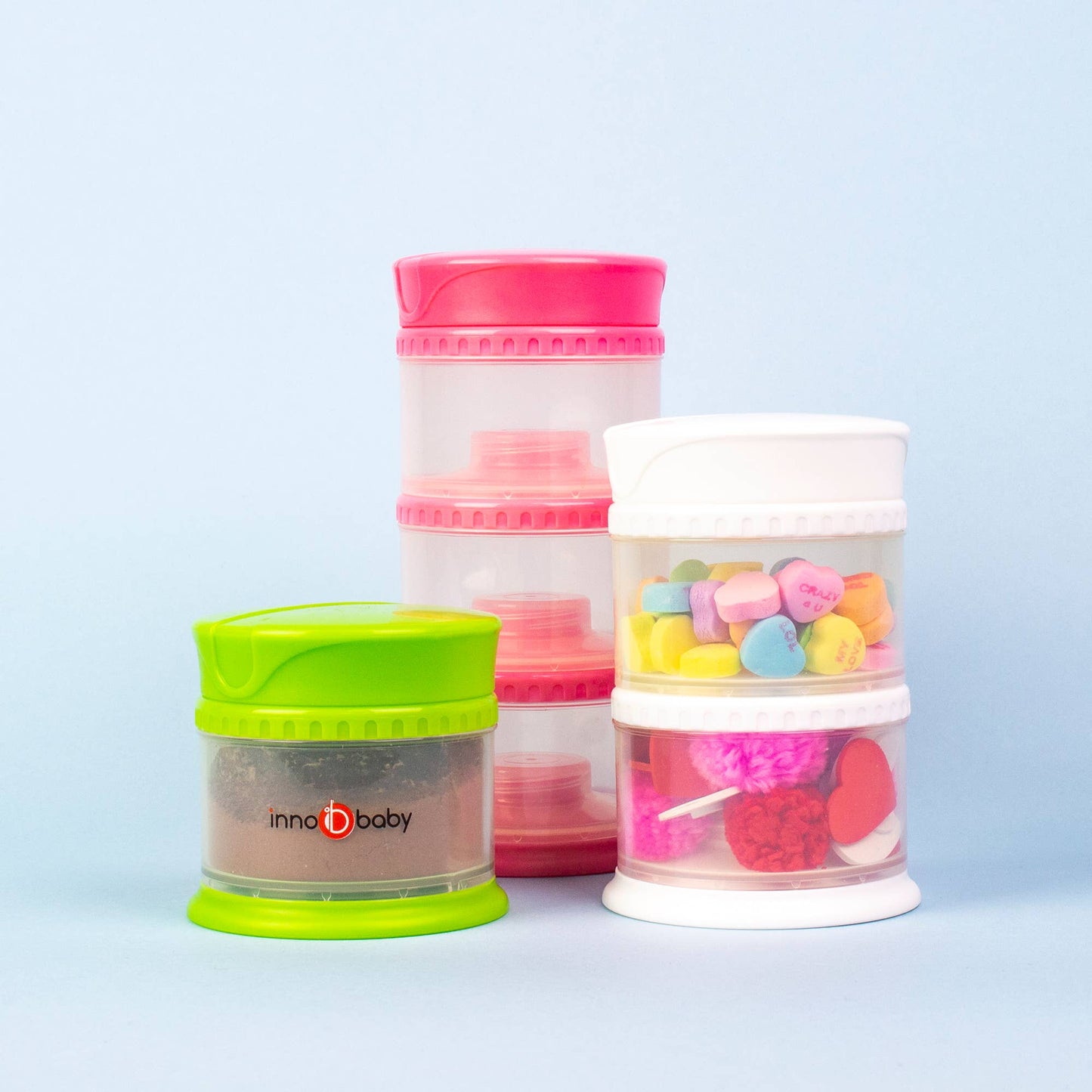 Innobaby - Stackable Baby Formula & Snack Storage Dispenser 3Tier Tower