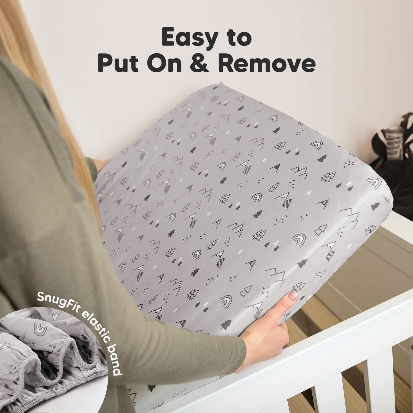 KeaBabies - 2-pack Organic Cotton Fitted Crib Sheet