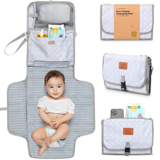 KeaBabies - Ezee Portable Diaper Changing Pad, Foldable Changing Mat