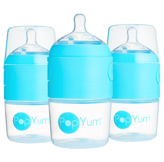 PopYum - 3-Pack Anti-Colic Formula Making Bottles