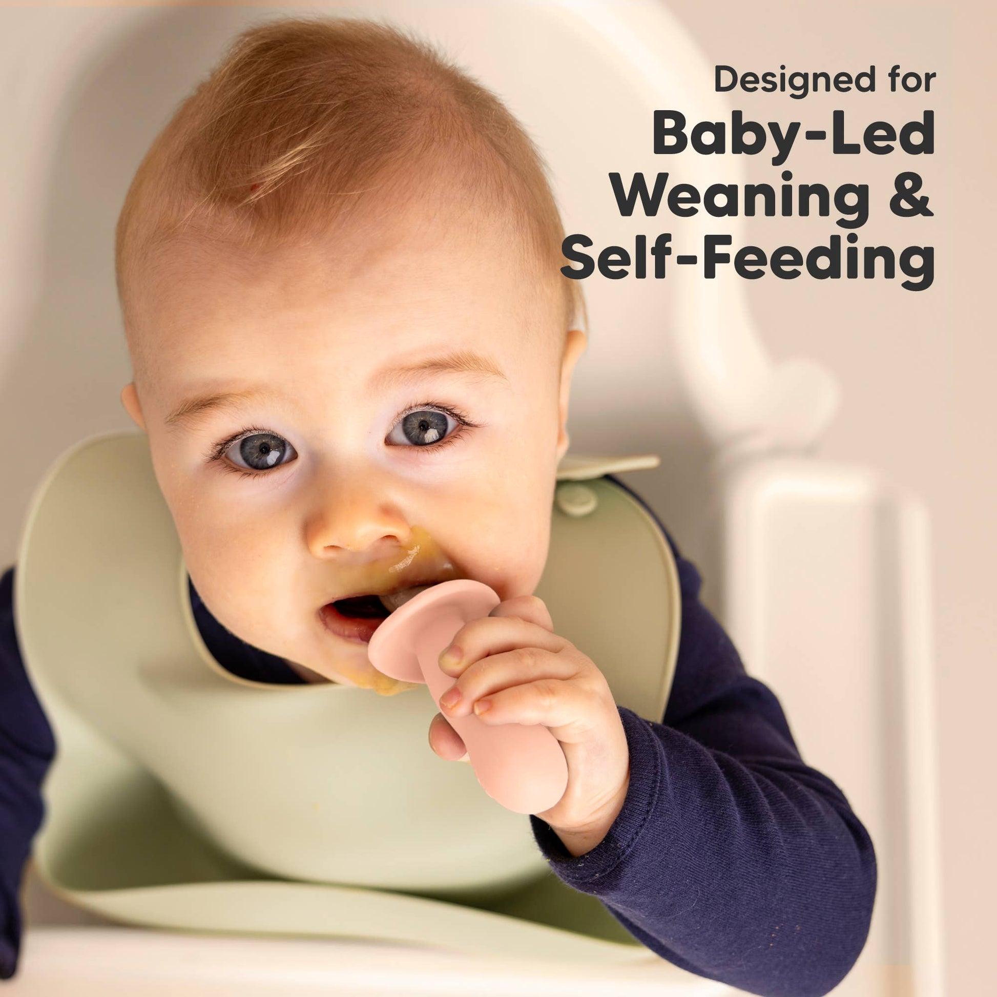 KeaBabies - 4-Pack Prep Silicone Baby Spoons & Forks Set for Toddlers KeaBabies