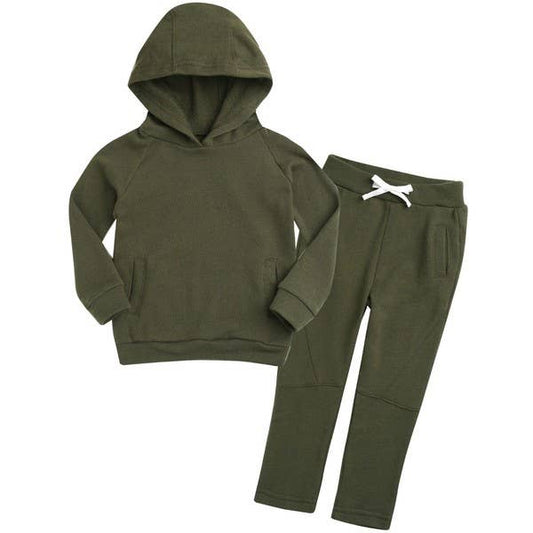 Vaenait Baby - Khaki Bengdi Hoodie Set (2-3T)