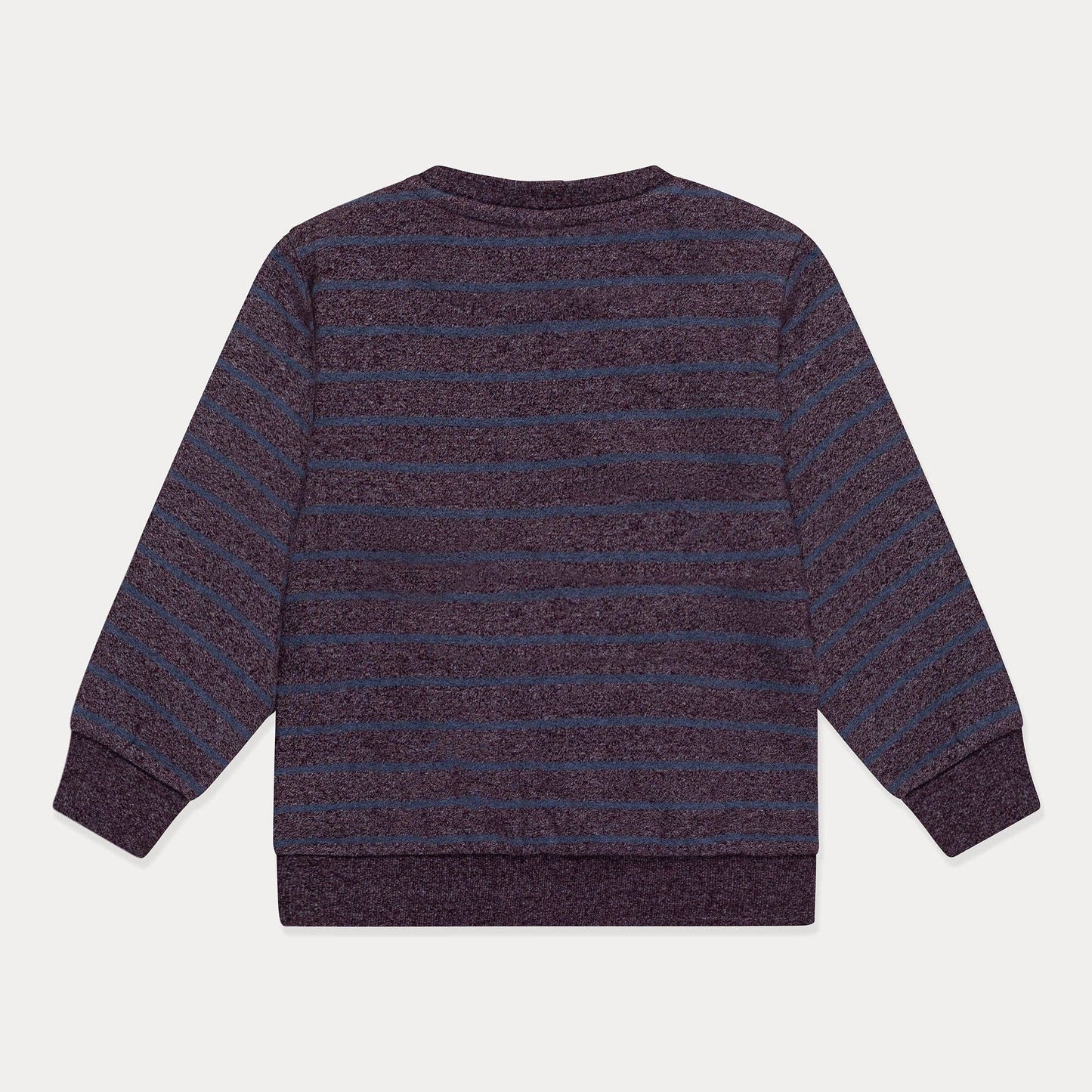 Mini Wardrobes - Toddler Sweatshirt Boys Crewneck Sweatshirt, Striped Soft Fleece Mini Wardrobes