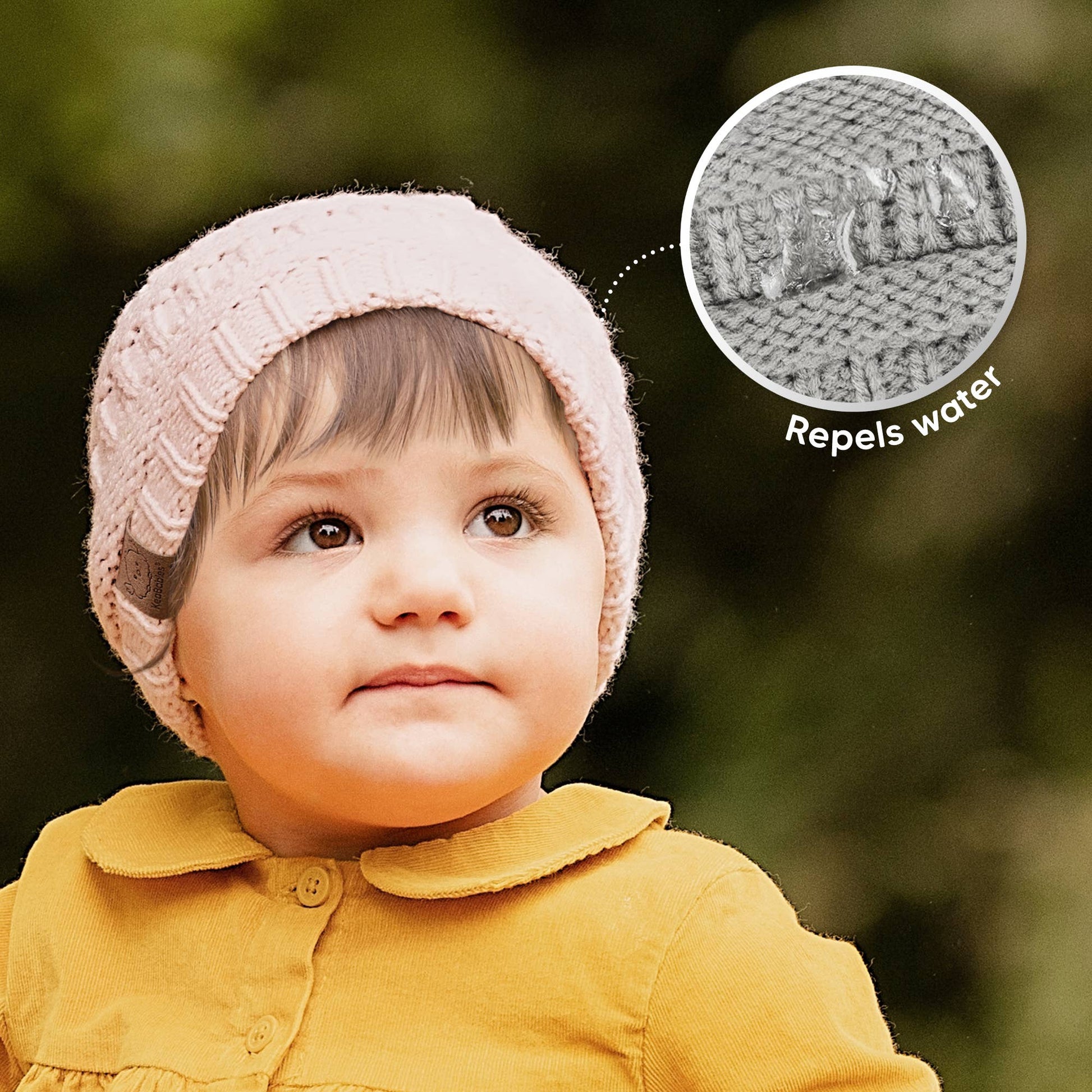 KeaBabies - 3-Pack Warmzy Baby Beanies (Sweet Pea, 6-36mos) KeaBabies