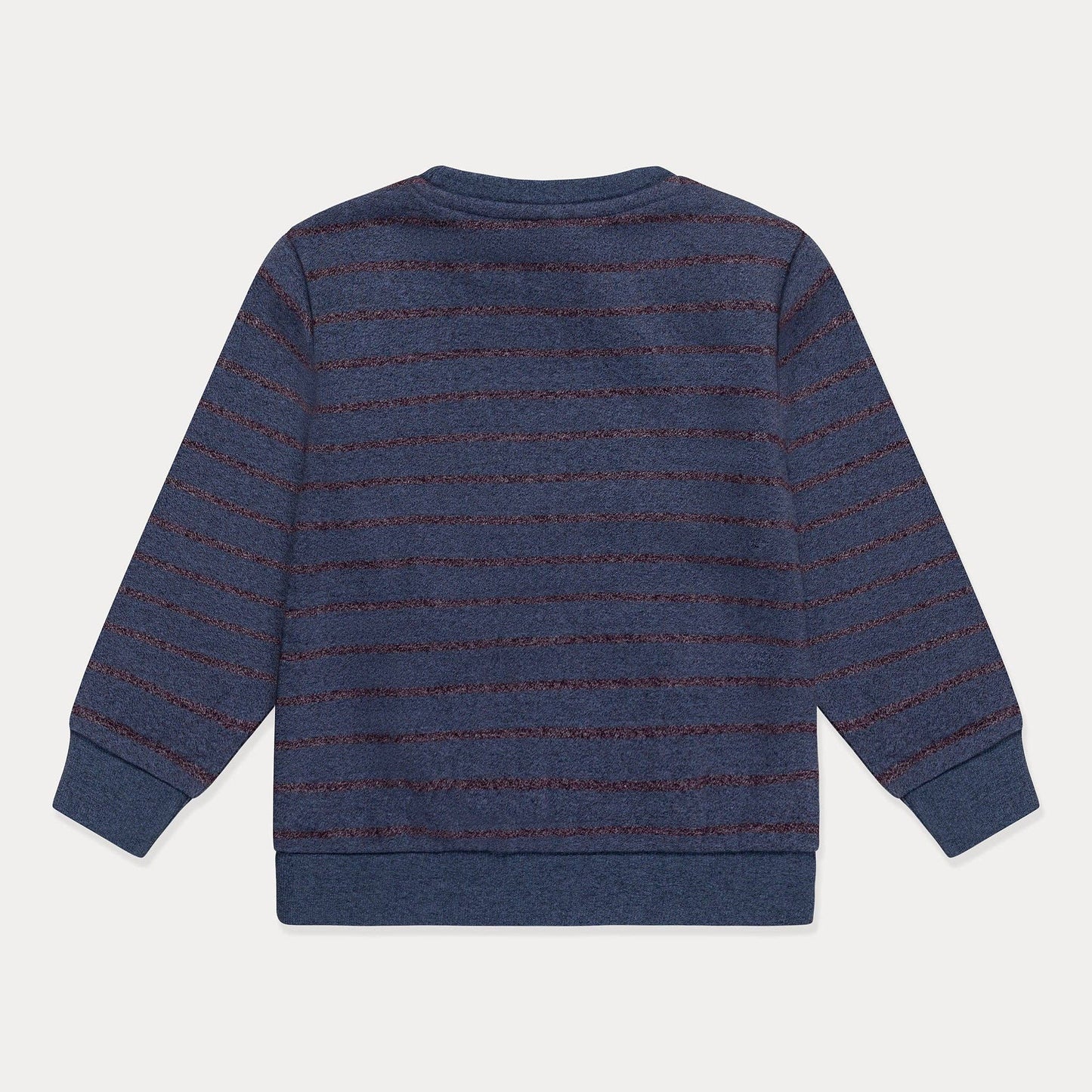Mini Wardrobes - Toddler Sweatshirt Boys Crewneck Sweatshirt, Striped Soft Fleece Mini Wardrobes