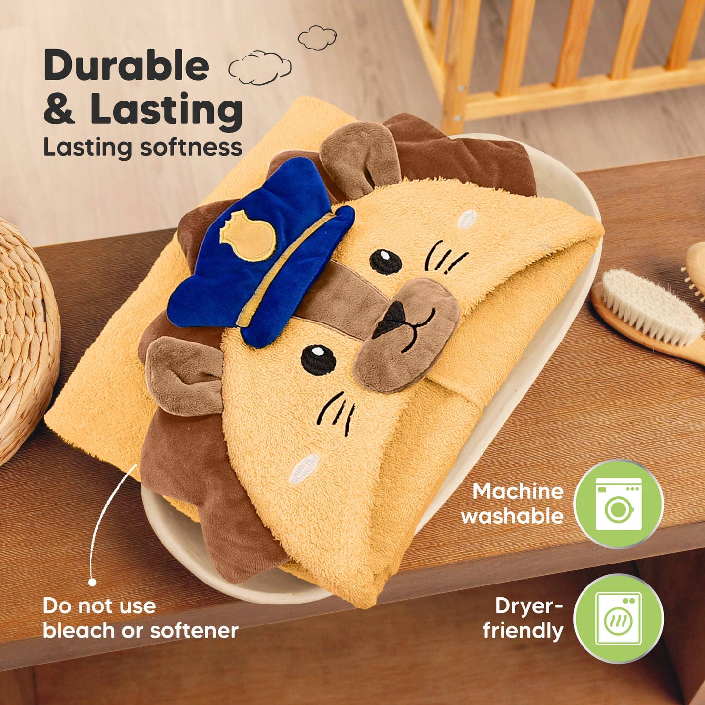 KeaBabies - Playpals Hooded Baby Bath Towels KeaBabies