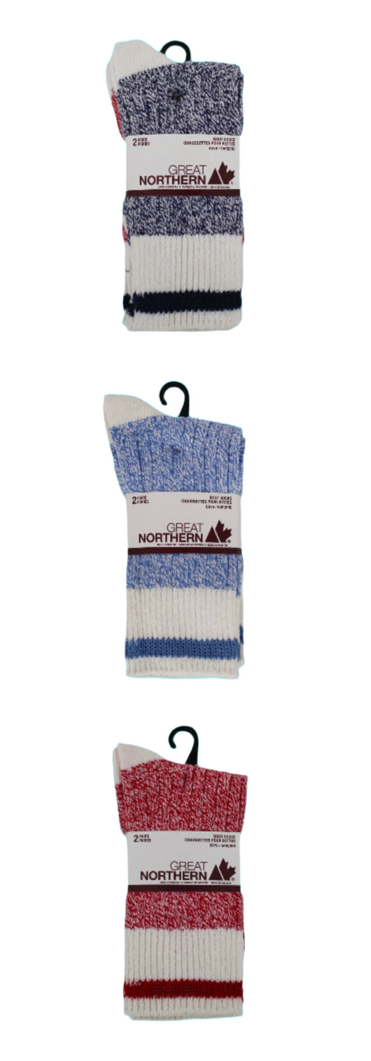 Great Northern- Boys 2 pack Ribbed Boot Socks 4-6 years old Gertex