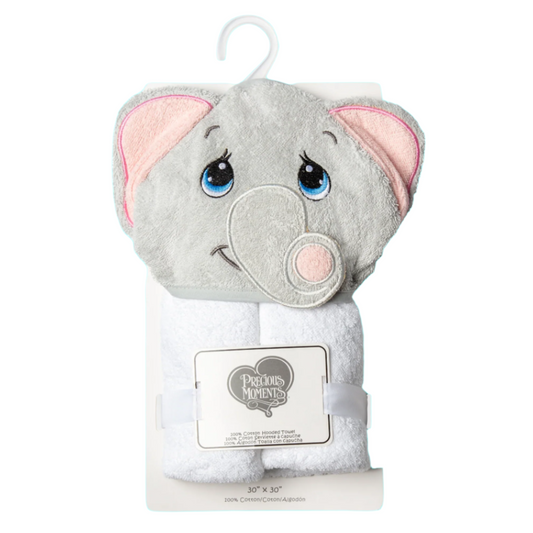 Precious Moments Hooded Towel - Elephant
