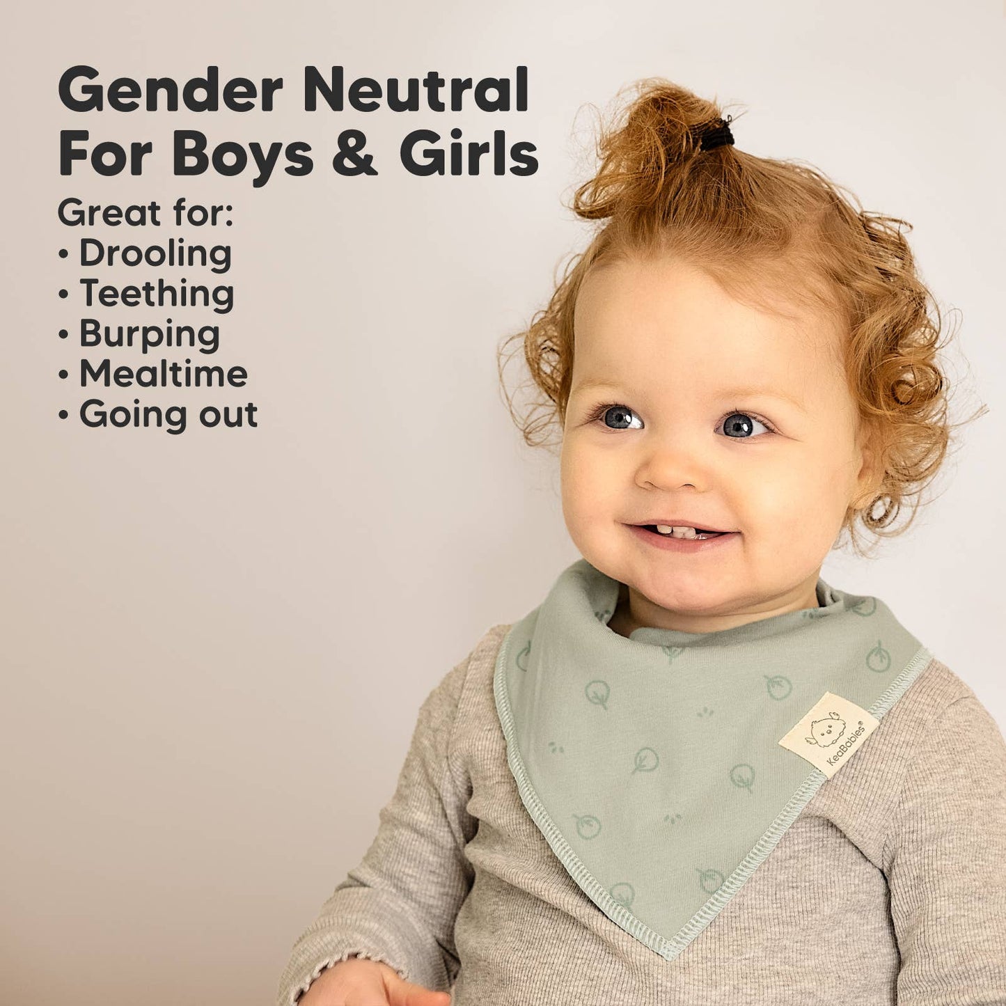 KeaBabies - 8-pack Baby Bandana Bibs for Boys and Girls