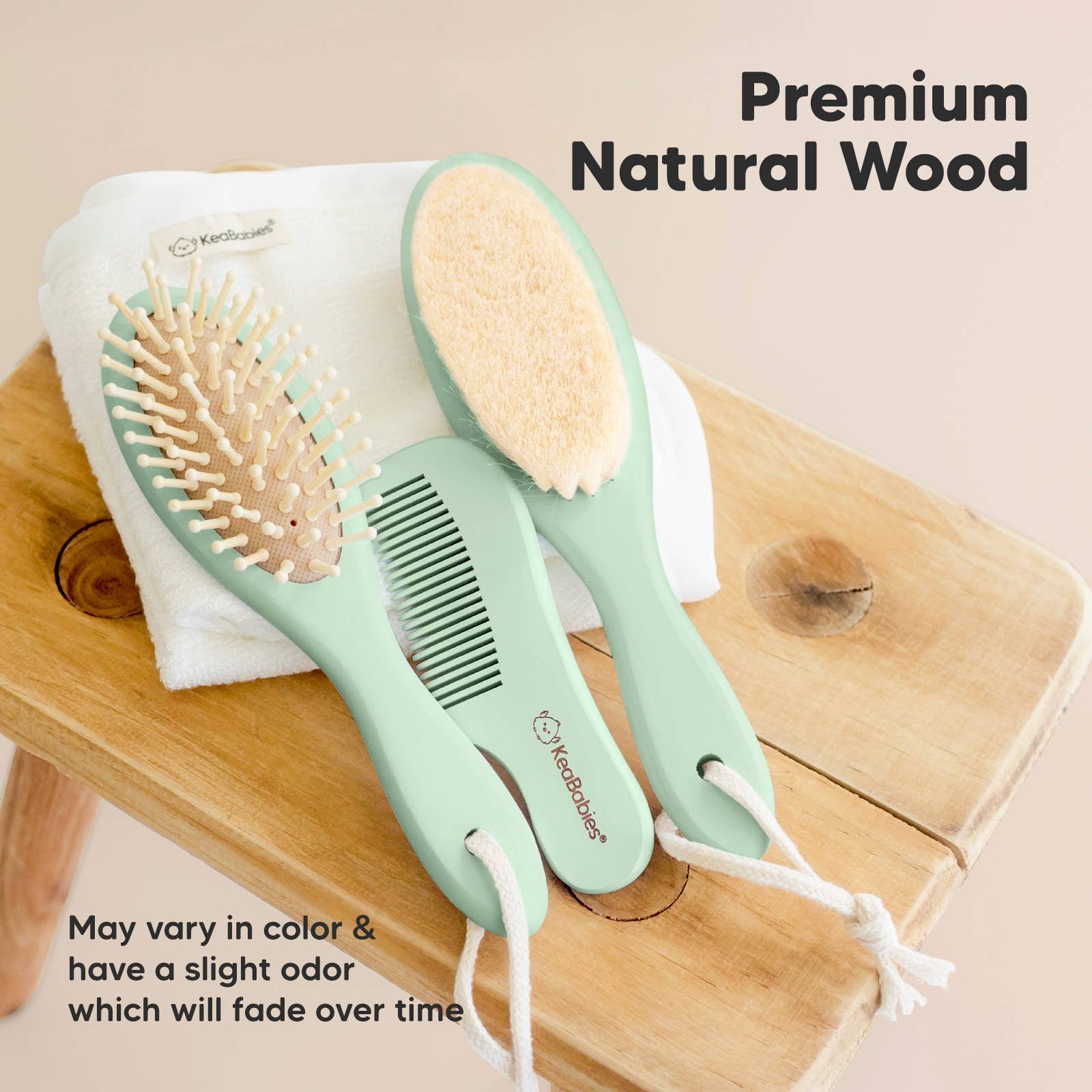 KeaBabies - Baby Hair Brush and Comb Set KeaBabies