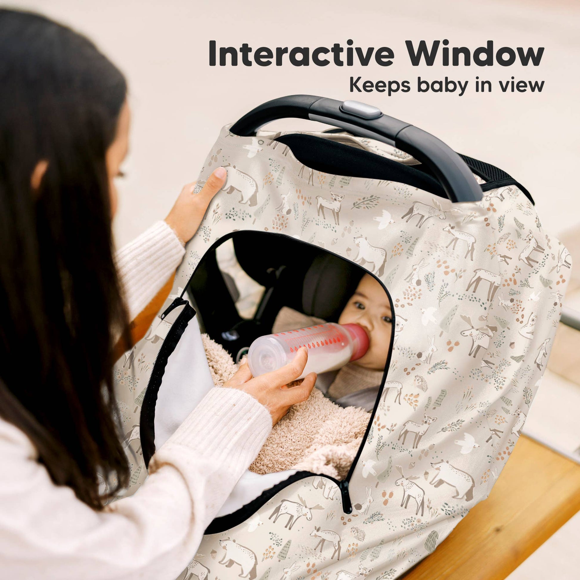 KeaBabies - Warmzy Baby Carseat Cover (Wildwood) KeaBabies